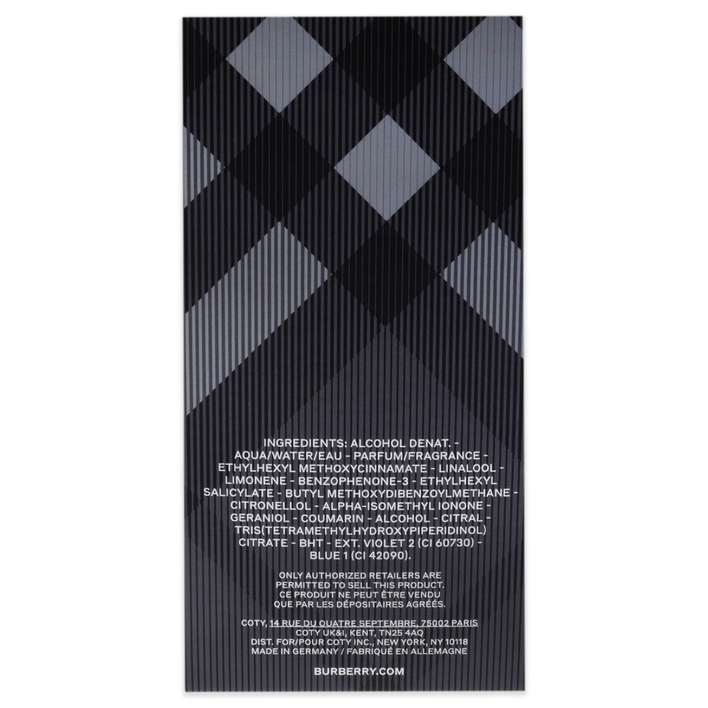 Burberry Brit by Burberry for Men - 3.3 oz EDT Spray - Picture 6 of 6